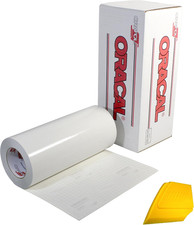 ORACAL Transparent Transfer Paper Tape Roll W/Hard Yellow Detailer Squeegee 100