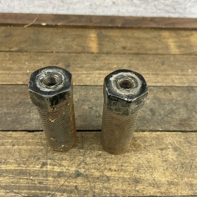 GT BMX Threaded Axle Pegs Pair 3/8in 26T Knurled 80s 90s Old