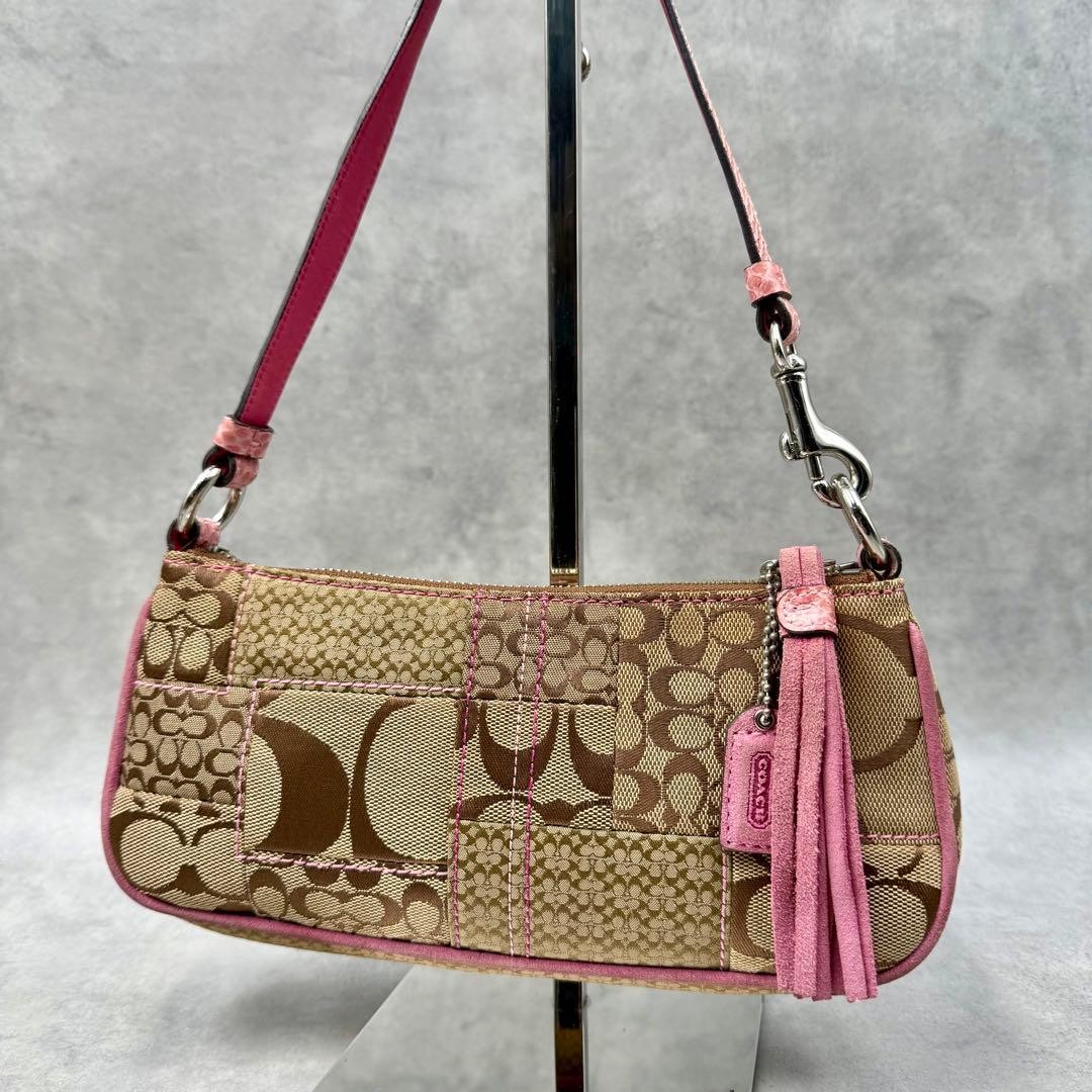 Coach Patchwork Accessory Pouch Shoulder Bag 3693… - image 1