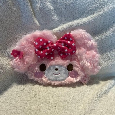 Sanrio Bonbon Ribbon Plush Face Pouch Tissue Case Magic Tape 21cm Rare