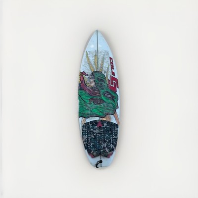 5 0 Cole Dyno T. rex surfboard Used 17 3/8   2 1/4   