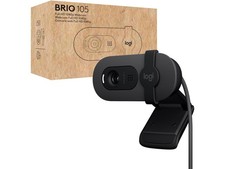 Logitech Brio 105 Full HD 1080p Business Webcam with Auto-Li