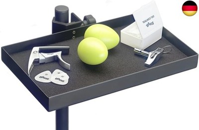 Stagg actr-2515 BK Zubehör Tablett mit Klemme für Ständer, Klassisches Format
