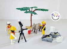 Playmobil Safari 3414 Filmcrew / Fotograf / Kamera / Baby Elefant / Vintage