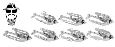 ORIGINAL LOWRIDER Chrome 45d or 90d Slammer 5 Hole Bolt - Vintage