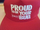 Vtg Proud to Be Your Bud Budweiser Beer Trucker Snapback Hat Cap — photo 2