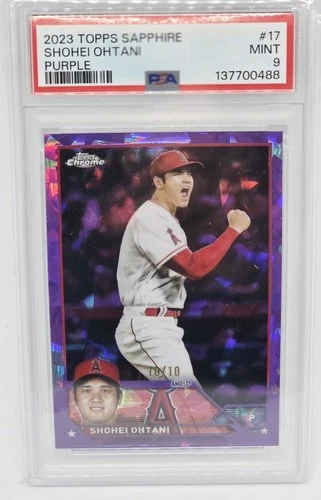 2023 Topps Chrome Sapphire Purple Refractor Shohei Ohtani /10  Psa 9 SSP