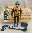 1988 GI Joe Tiger Force Tripwire v3 - 100% Complete w/ File Card - Very Nice