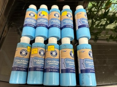 10 Lot Crafter's Closet Chalkboard Craft Paint 4 fl oz blue
