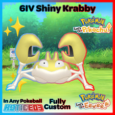 ✨ Shiny Krabby 6IV ✨ Pokemon Lets Go Pikachu & Eevee 🚀 Fast 🚀