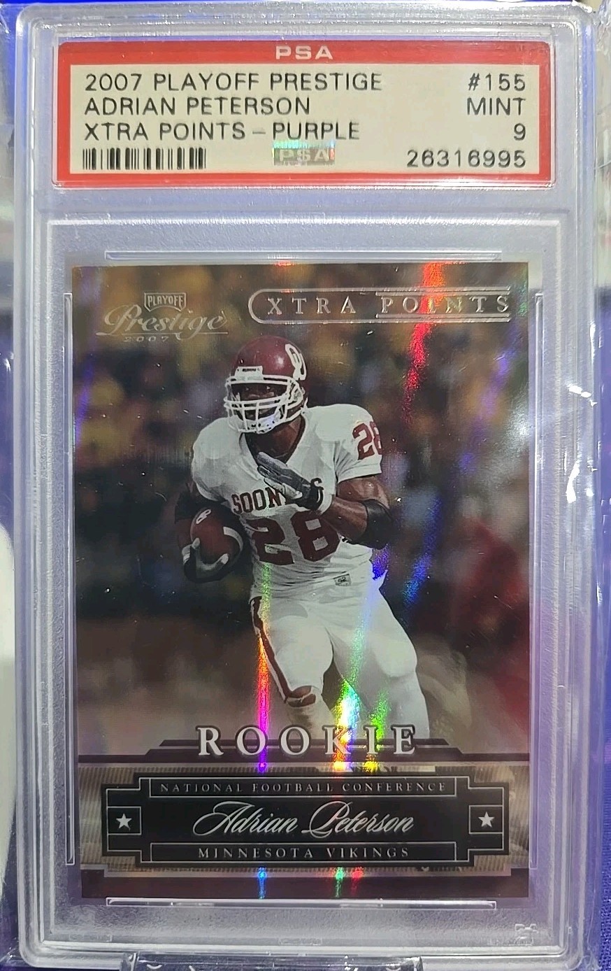 Adrian Peterson Playoff Prestige #155 Xtra Points-Purple