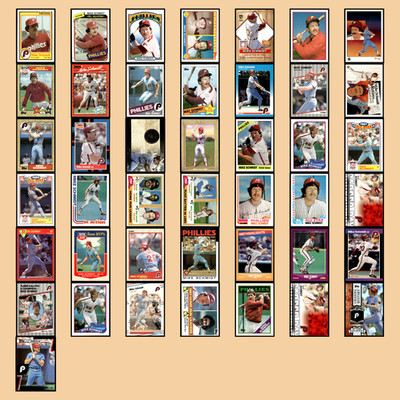 Mike Schmidt Lot 43 Baseball Cards 1984 Topps Nestle Dream Team Phillies Set MLB
