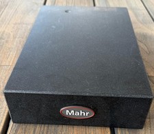 Mahr GranitMessplatte &ndash; Pr&auml;zisionsplatte &ndash; schwarz &ndash; mit Bohrung  guter Zustand