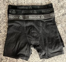 3 Pairs Of Reebok Boxer Briefs Performance Underwear Cotton Mix Size: Small