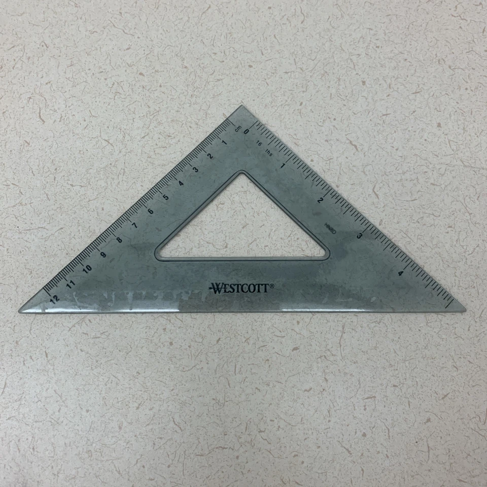 Westcott HN8D Set Kit Transportador Triángulos Regla Redacción Ingeniería*leer Foto 3 de 4
