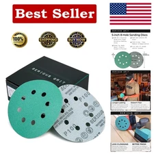 100 Grit Sanding Discs - 5 Inch Hook & Loop Film Discs for Ultimate Durability