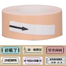 Thermal Paper Roll Orange 15mmx4. Inkless Print Paper with Back Adhesive