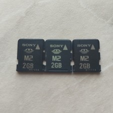 Sony 2GB M2 Memory Card for Sony PSP GO or Sony Ericsson Mobile Lot of 3 Used