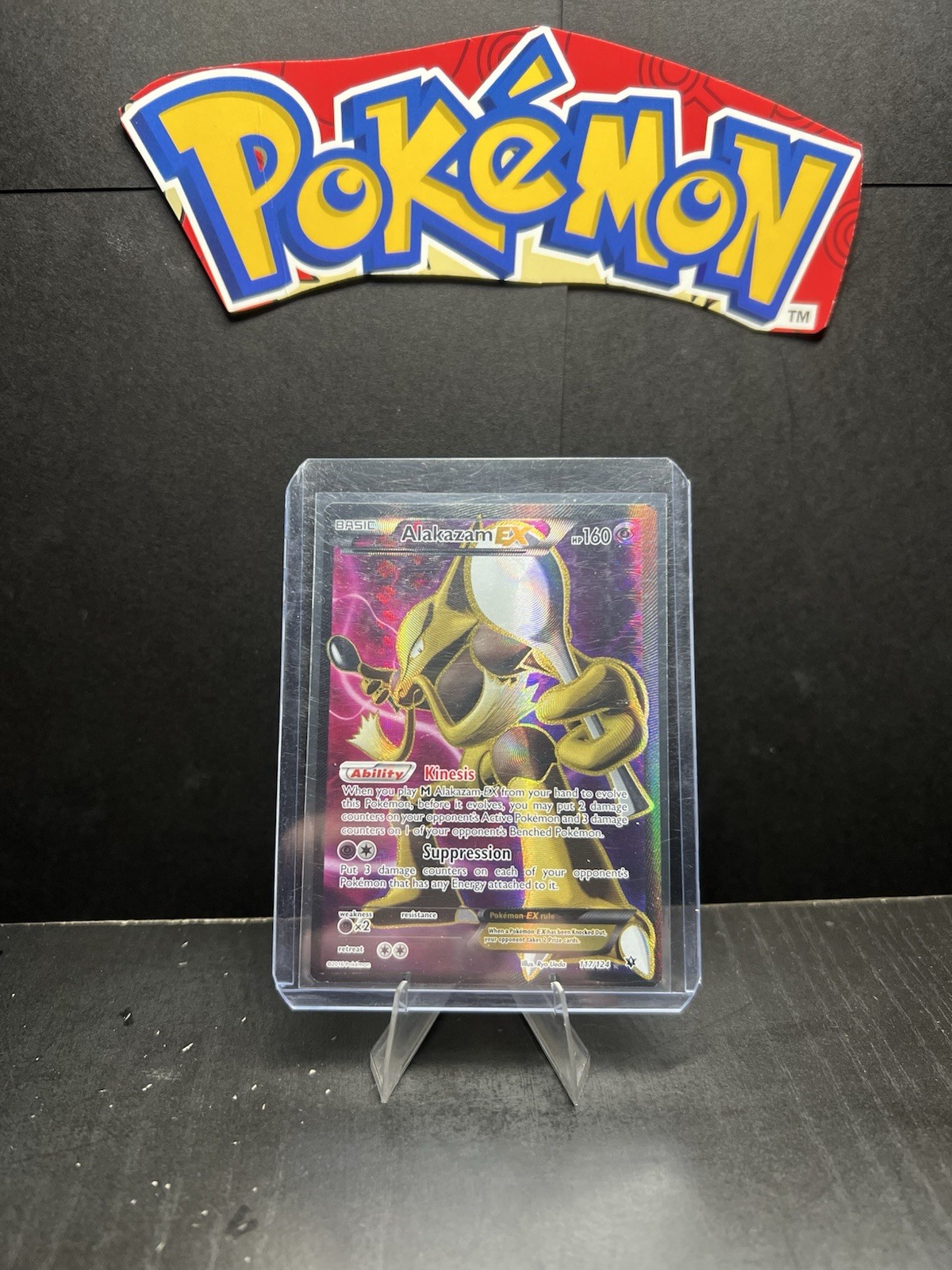 Pokemon TCG Alakazam EX Full Art Fates Collide 117/224 Holo Rare Nm