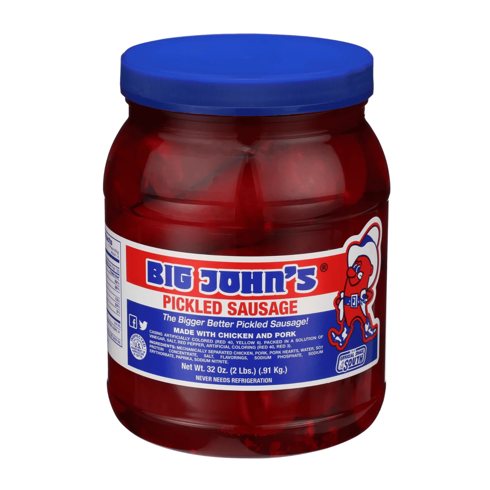 Big John's Ready To Eat Red Hots Pickled Sausage 32oz Jar eBay