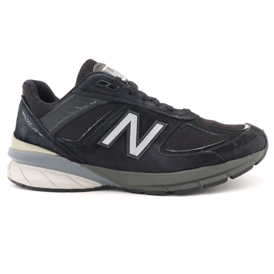 New Balance 990v5 Mens Size 9D US Black Suede Athletic Shoes 