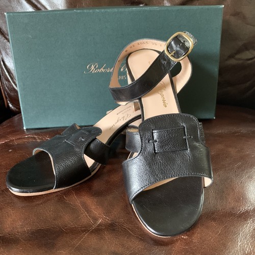 Robert Clergerie Made in France US6 Black Sandal $645