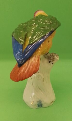 Aelteste Volkstedt Porzellan figur Vogel Papagei - Picture 2 of 7