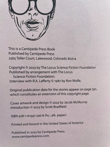 MAD MAN R.A.Lafferty Collected Short Fiction Vol 7 1st trade Centipede Press HC - Imagen 6 de 7