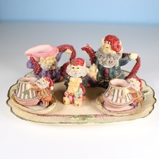 Miniature Santa  s Elves Themed Tea Set 10 pieces