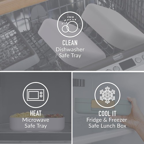 Modern - Leak-Resistant Bento Lunch Box For Adults, Teens, & Larger Appetites... - Picture 5 of 10