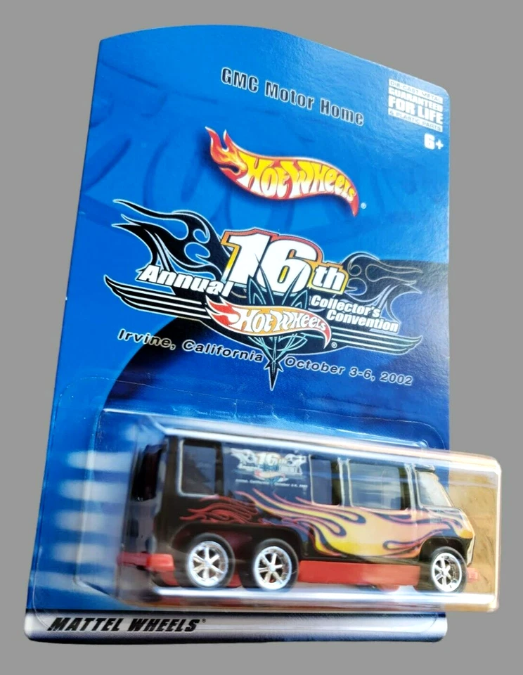 2002 Hot Wheels GMC MOTORHOME Black 16Th. Annual Collector's Convention CPC6 MOC - Изображение 4 из 4