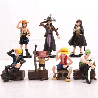 Luffy Chopper Sanji Zoro Usopp 7 Pcs One Piece Pirates Figures Set Cake Topper Animation Art Characters Chsalon Japanese Anime