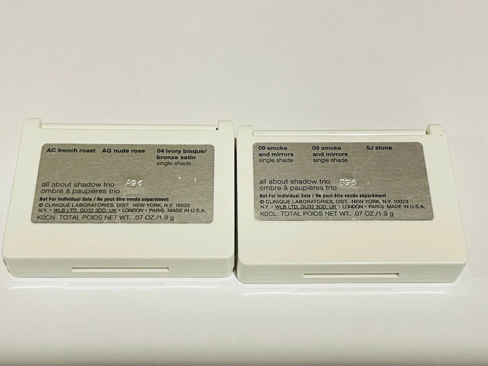 Set 2: Clinique All About Sombra de Ojos Trío Frech asado rosa nude humo 6 colores  Foto 3 de 3