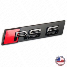 Audi Rs5 Front Grille Bumper Radiator Lettering Emblem Badge Logo Sport Black