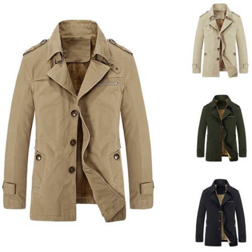 Men's Winter Rich Trench Coat Outdoor 