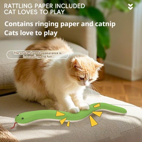 Cat Snake Toy Snake Toy Kitten Cat Chew Toy Pet Cat Supplies GXO Toy T2O9 - Picture 3 of 11