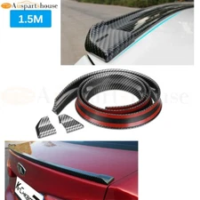 59" Universal Carbon Fiber Rear Roof Trunk Molding Lip High Speeds Spoiler Wing