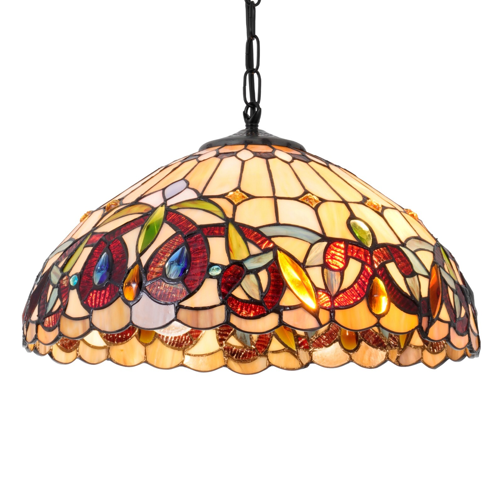Tiffany Chandelier Colorful Acrylic Lamp Shade Pendant Lamp Ceiling Light