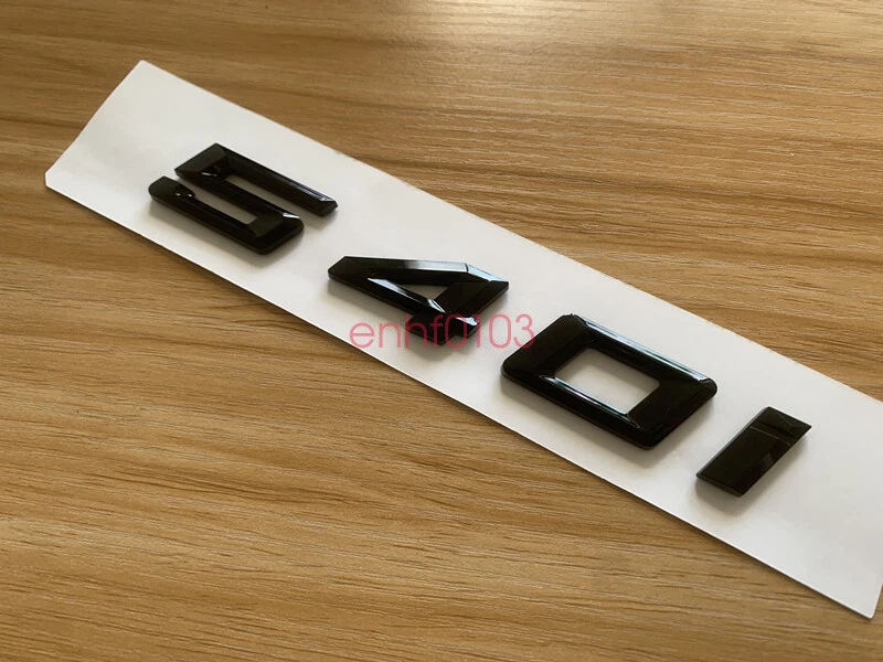 Gloss Black 3D ABS Letters Trunk 540i Emblem Rear Badge for BMW 2017-2022 540i - Image 4 of 4
