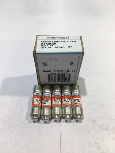 FERRAZ SHAWMUT MERSEN ATQR25 ATQR 25A Time Delay H217794 Fuse JPSF611 - Picture 3 of 4