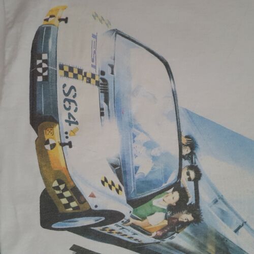 Vintage 1990s Mickey Inc. Disney Epcot TEST TRACK White Cotton S T-Shirt. RARE - Picture 4 of 12