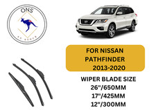 WIPER BLADES FOR NISSAN PATHFINDER 2013-2020