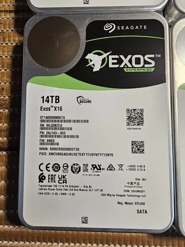 Seagate ST14000NM001G 14TB Exos X16