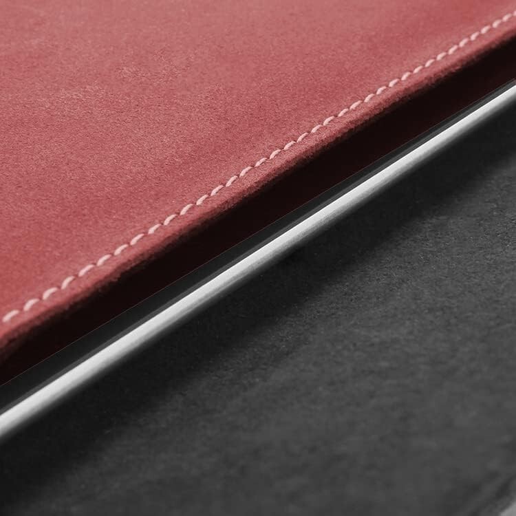Custodia in vera pelle rossa per Doogee V Pad foto 3