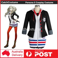 Persona 5 Anne Takamaki Panther Cosplay Costume JK Uniform Halloween Outfit