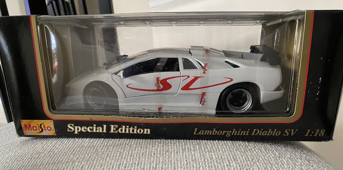 Maisto 1:18 Lamborghini Diablo SV Special Edition - White & Red | eBay