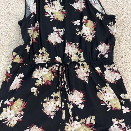 Sweet Wanderer Womens Romper L Sleeveless Multicolor Floral Spaghetti Strap - Picture 4 of 14