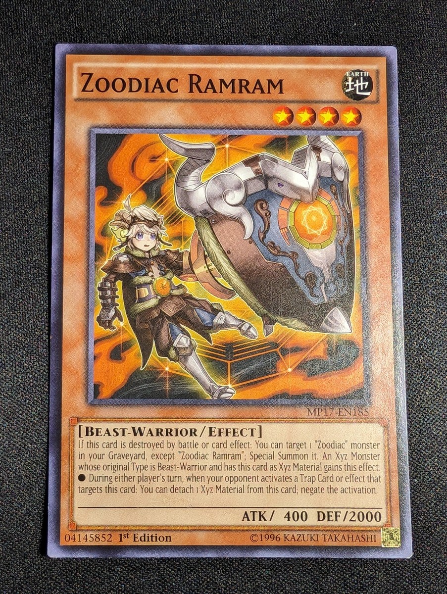 Yu-Gi-Oh! Zoodiac Ramram MP17-EN185 1st Edition Common NM | eBay