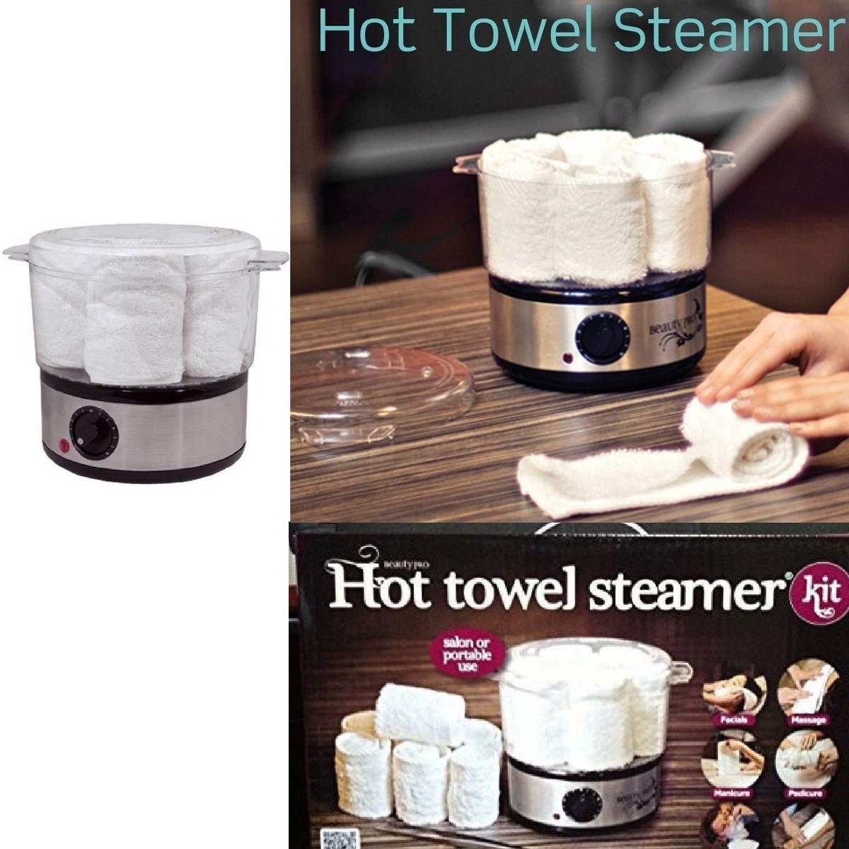 Small Travel Standing Hot Bathroom Double Hair Hand Towel Warmer Heater  Steamer | eBay