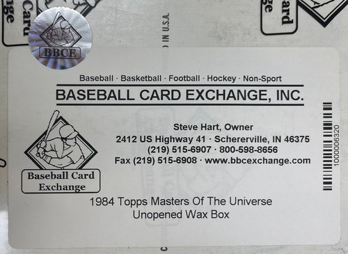 1984 MASTERS OF THE UNIVERSE Topps Sammelkarten BOX He-Man 36 PACKUNGEN versiegelt BBCE - Bild 7 von 7